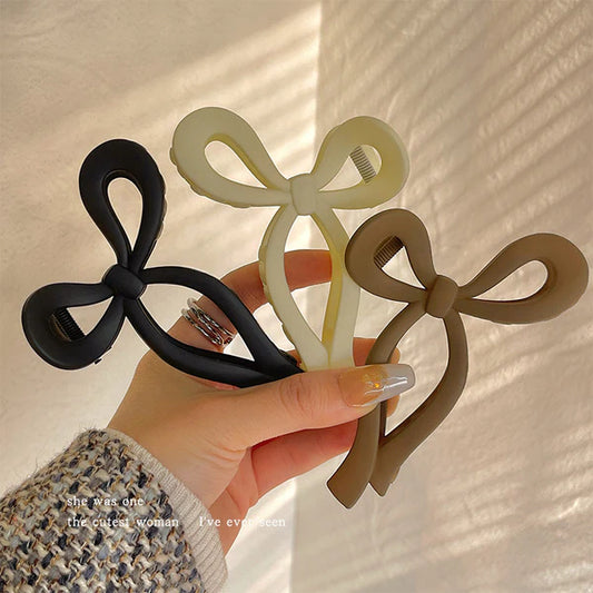 Bow Hair Claws - Set of 3