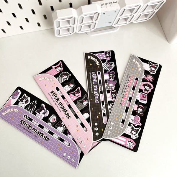 Kuromi Stick MarkerMemo Pad - Sticky Note