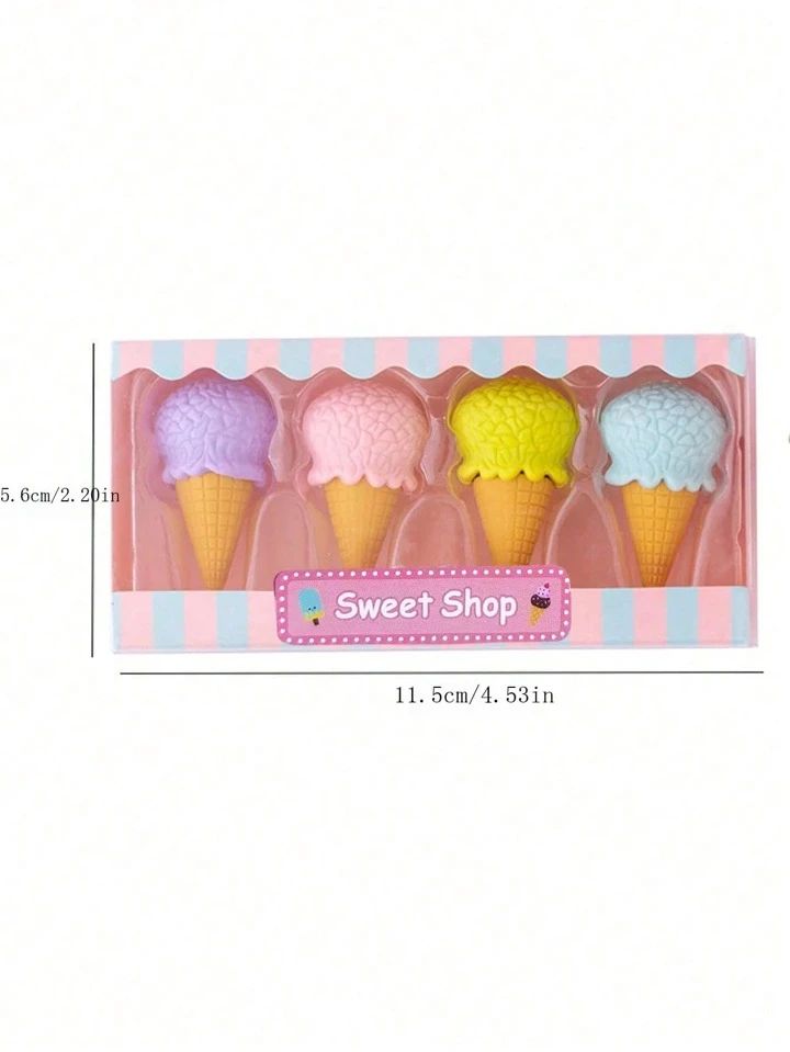 Bakery Treats - Eraser Set Of 4