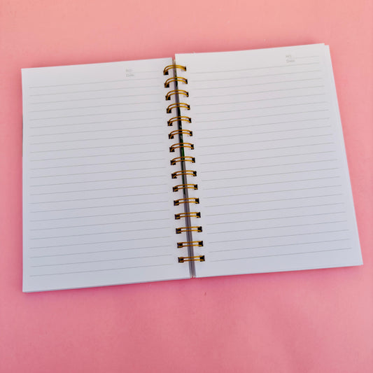 Believe In Magic Gold Foiled Spiral - Notebook / Journal