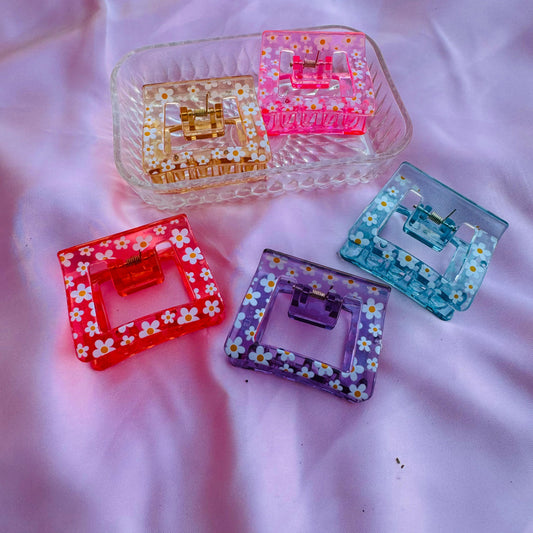 CRYSTAL PRINTED CLAWS