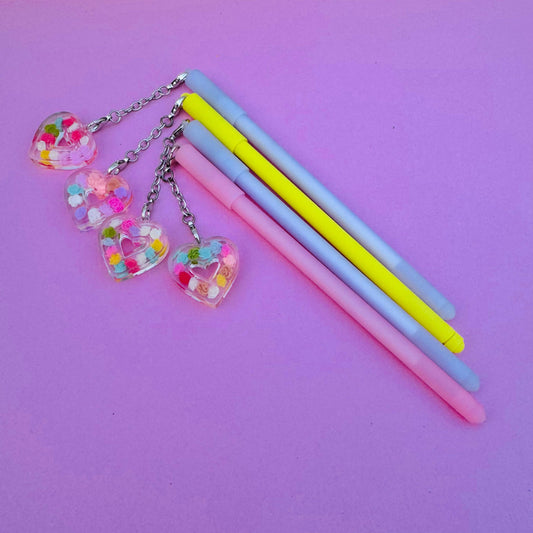 Crystal Heart - Gel pen