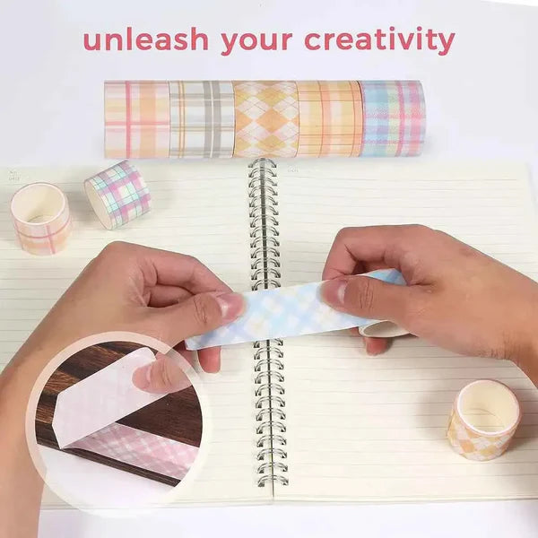 Cute Grid Washi Tape - Set of 3