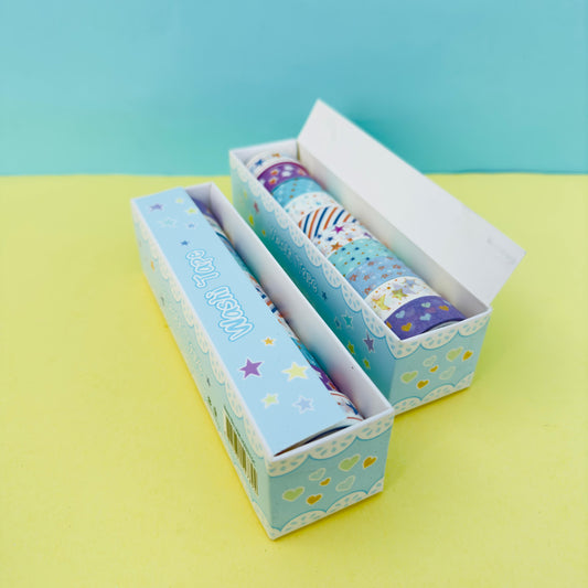 Rainbow Starry - Washi Tape Set Of 10