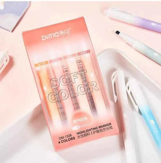 SOFT COLORS DUAL - HIGHLIGHTER SET OF 4