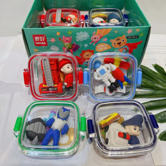 Super Heroes - Eraser Box
