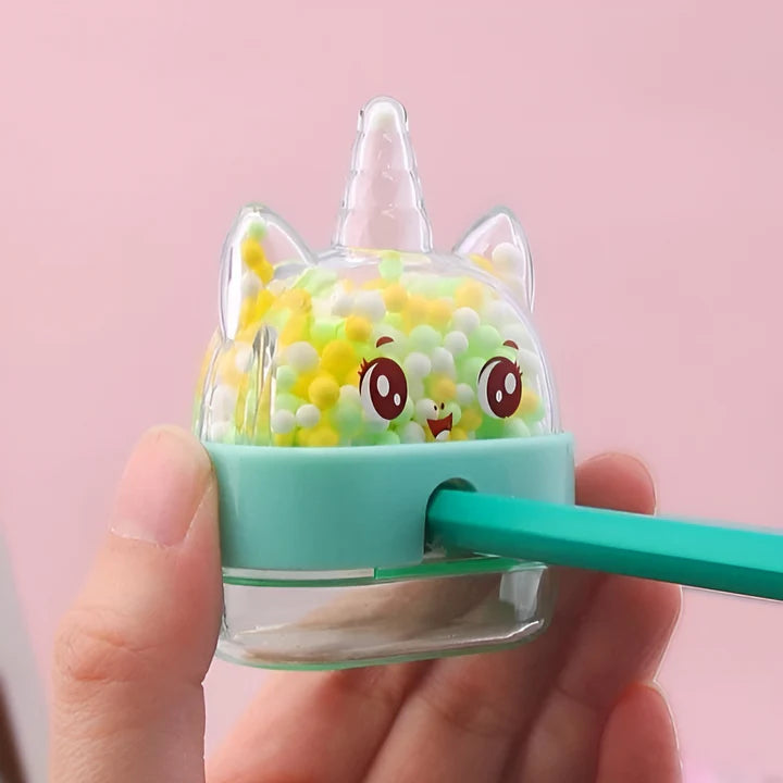 Unicorn Confetti Filled - Pencil Sharpener