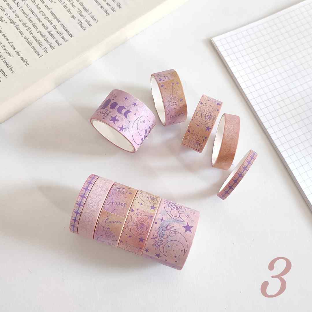 Vintage Washi Tape - Set Of 10