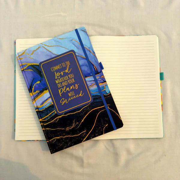 Marble Quoted Gold Foiled A4 Foiled - Notebook / Journal