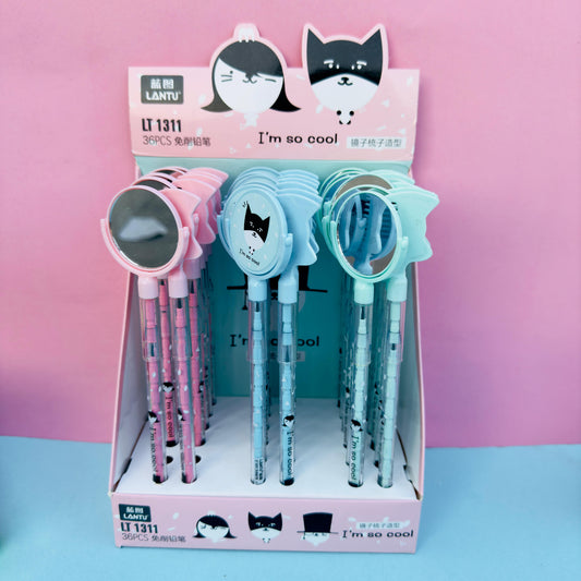 Mirror & Comb Bullet pencil - Set of 2