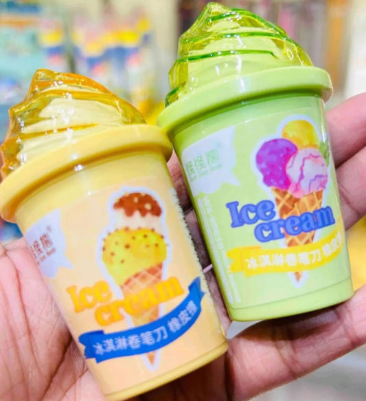 Ice-Cream Eraser & Sharpener