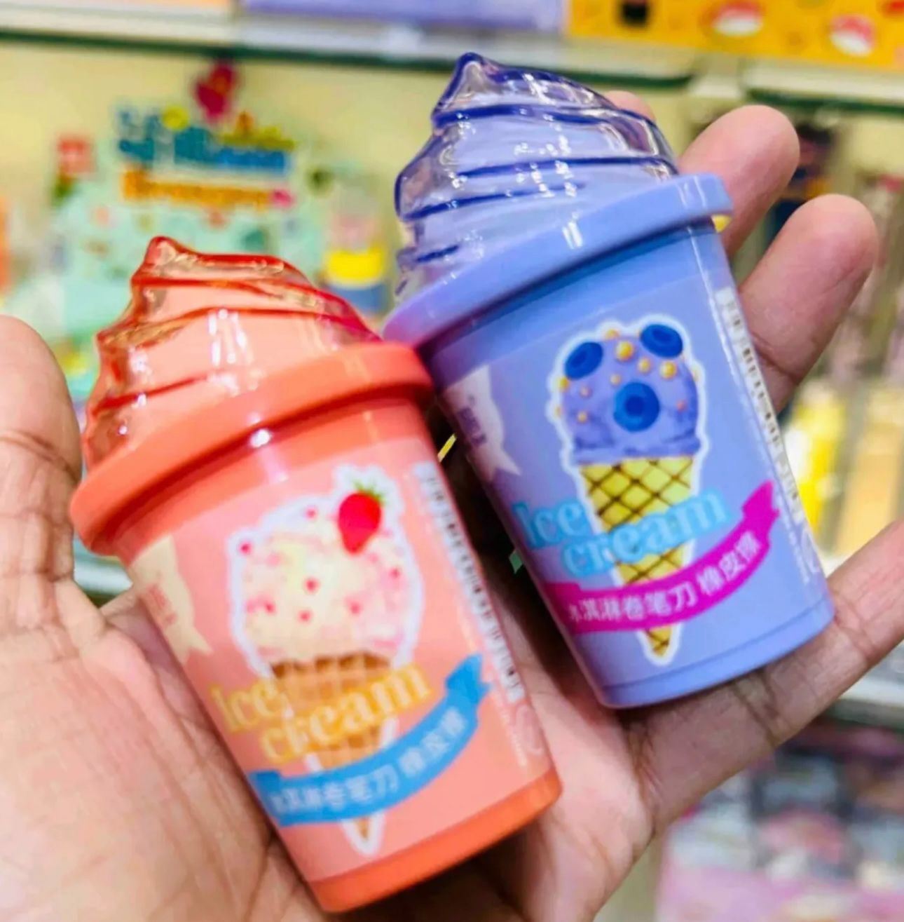 Ice-Cream Eraser & Sharpener
