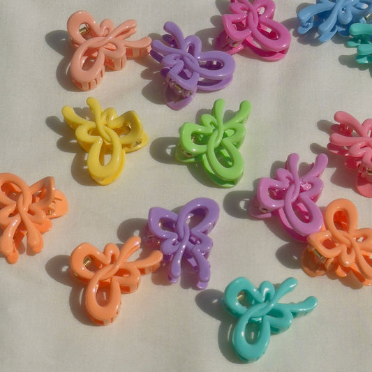 Butterfly Candy Color Hair Claw - (Set of 2)