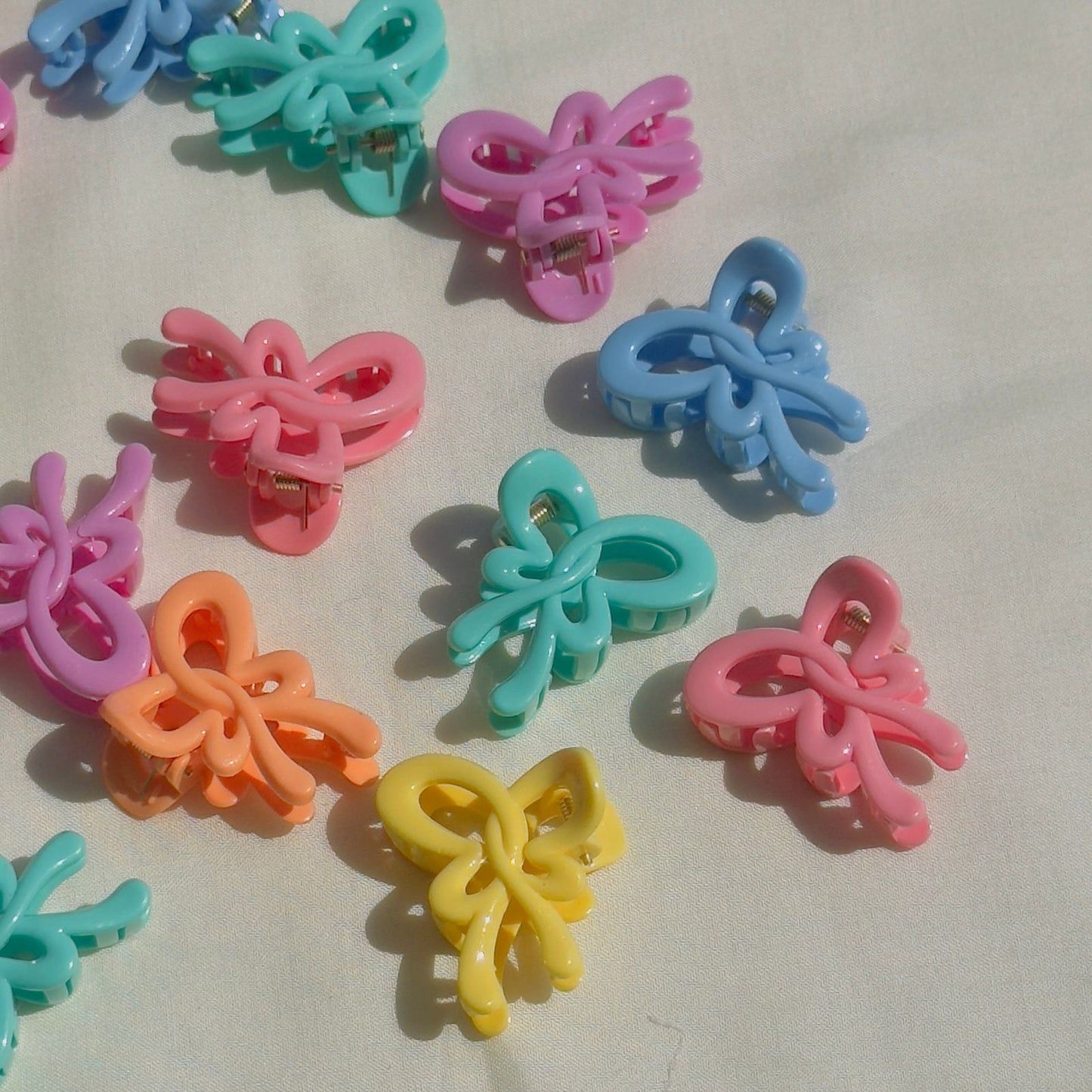 Butterfly Candy Color Hair Claw - (Set of 2)