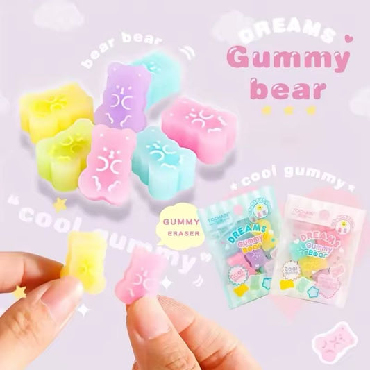 Gummy Bear Eraser - Set of 5