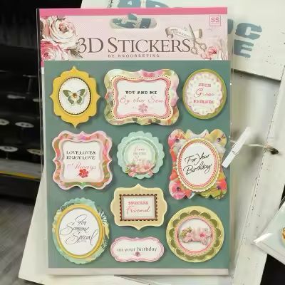 Greetings 3D - Sticker Sheet