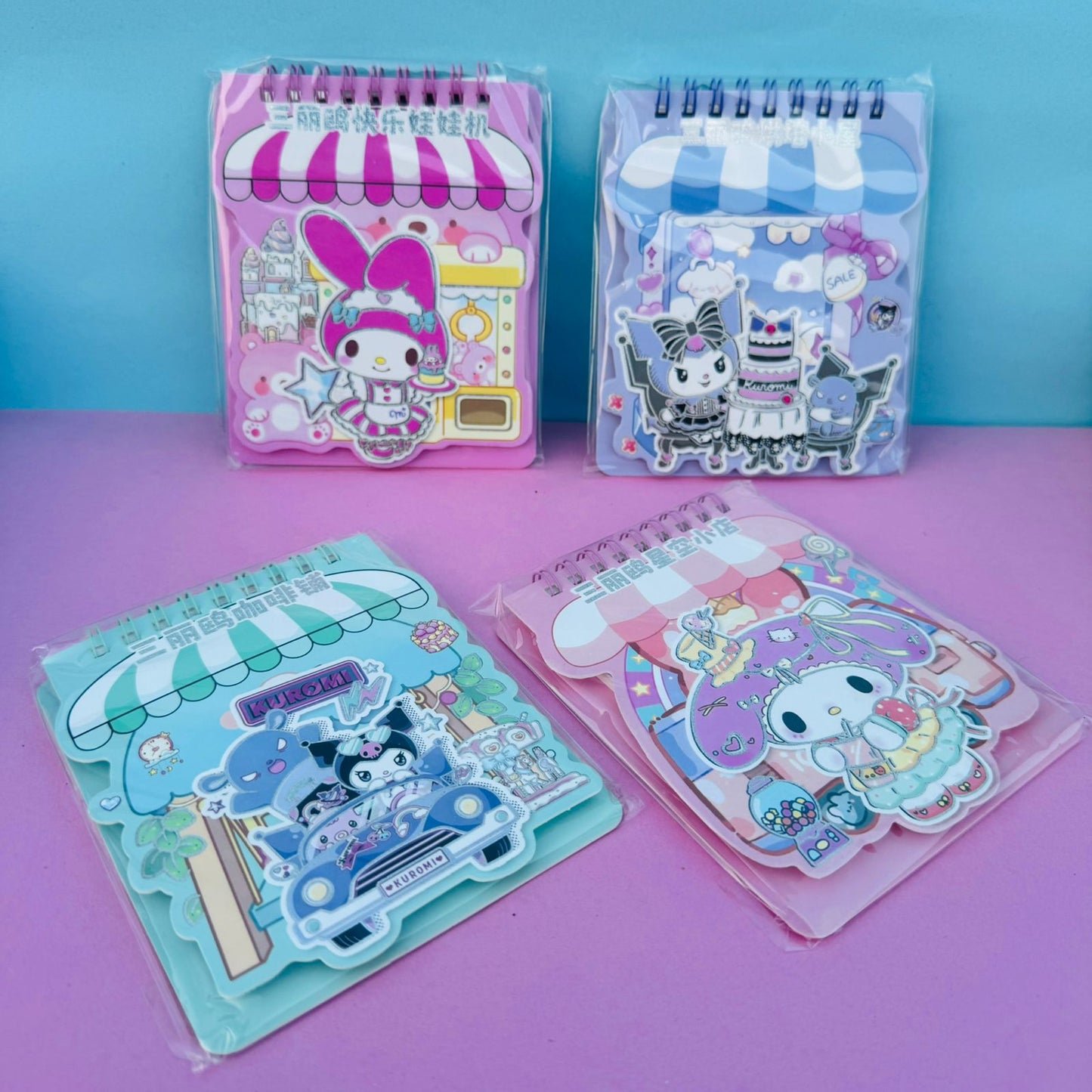 Kuromi Stickers & Notepad