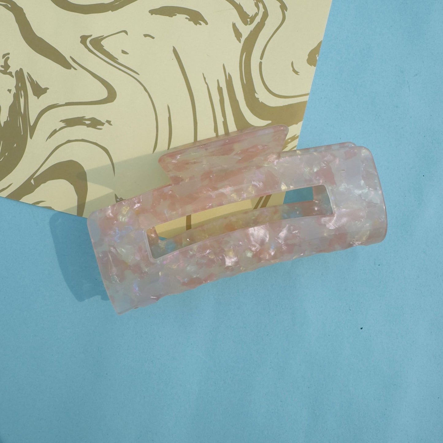 Marble Sheet Rectangular - Hair Claw