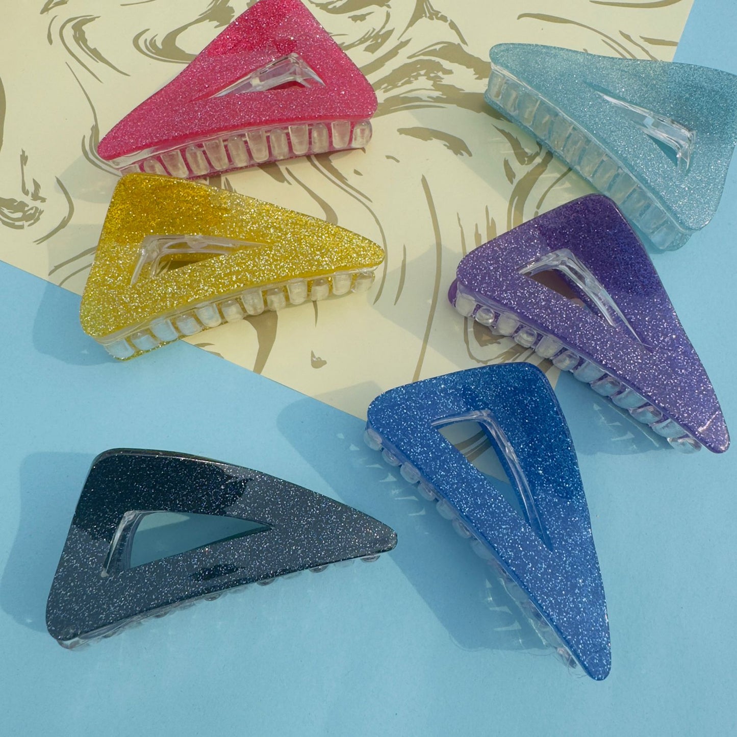 Korean Glittery Sheet - Hair Claw (Style 2)