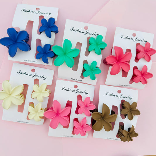 Lotus Matte Hair Claws - (Style 2)