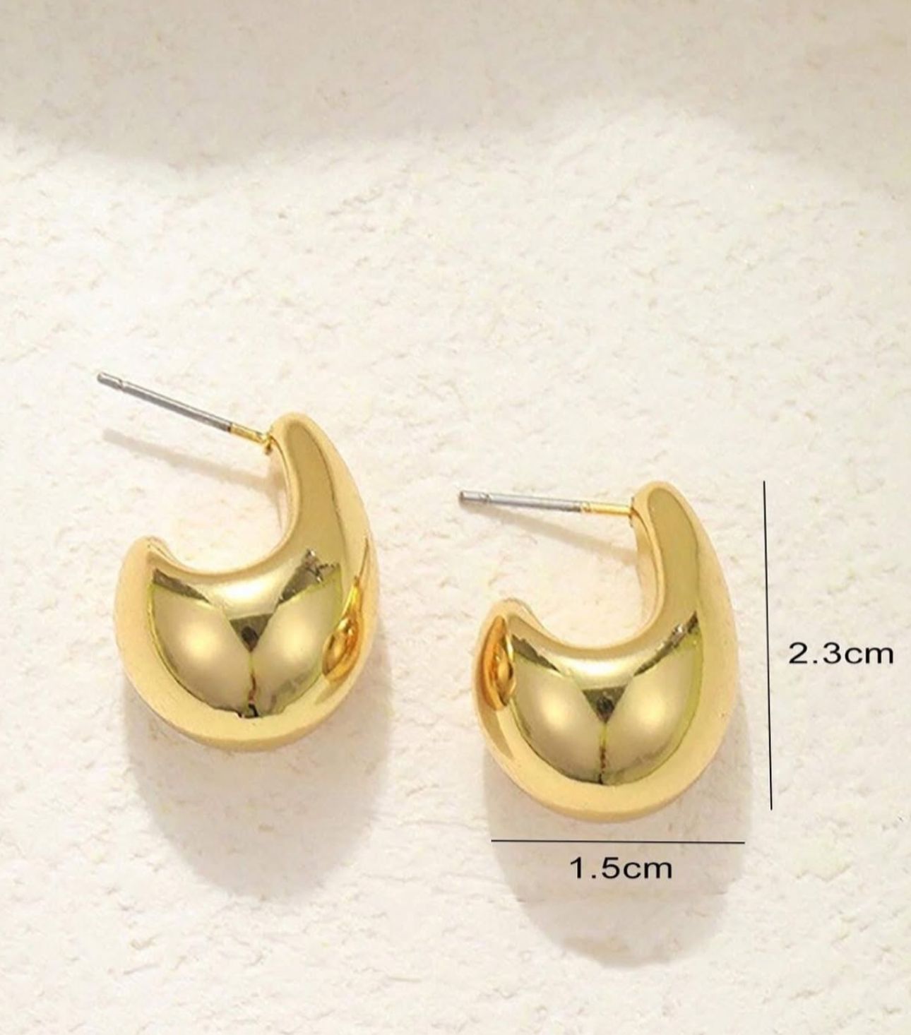 Crescent Moon - Hoops (STYLE 2)