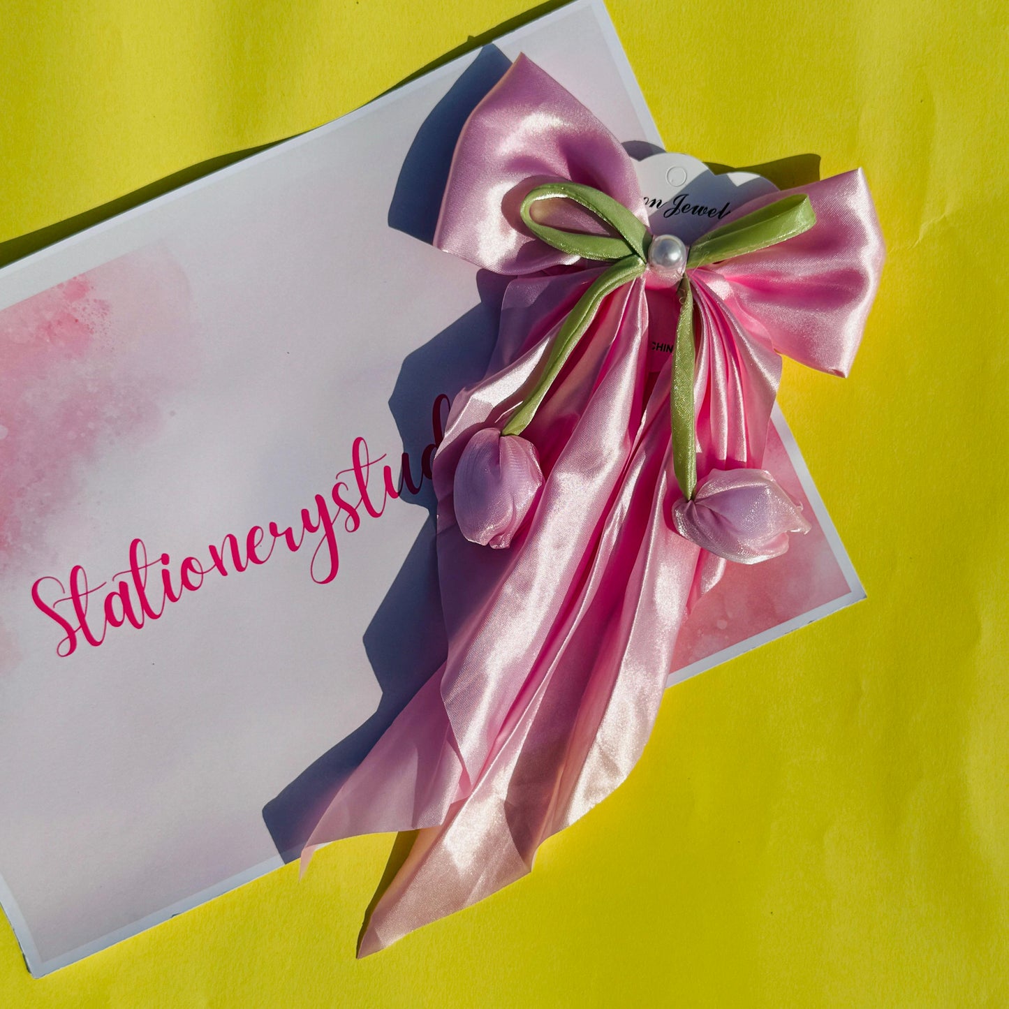 Pinterestry Lotus Bow - Hair Pin (Sky)