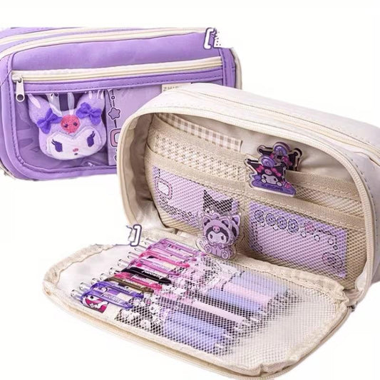 Kuromi Canvas Plushie Toy - Pouch