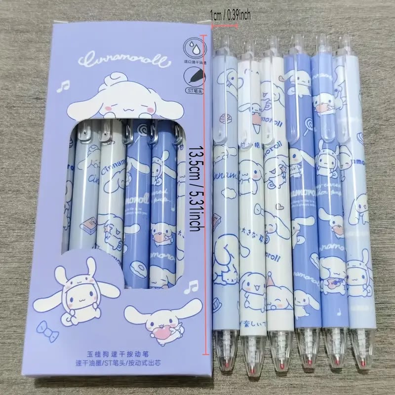 Cinnamoroll Press Gelpen - Set of 6
