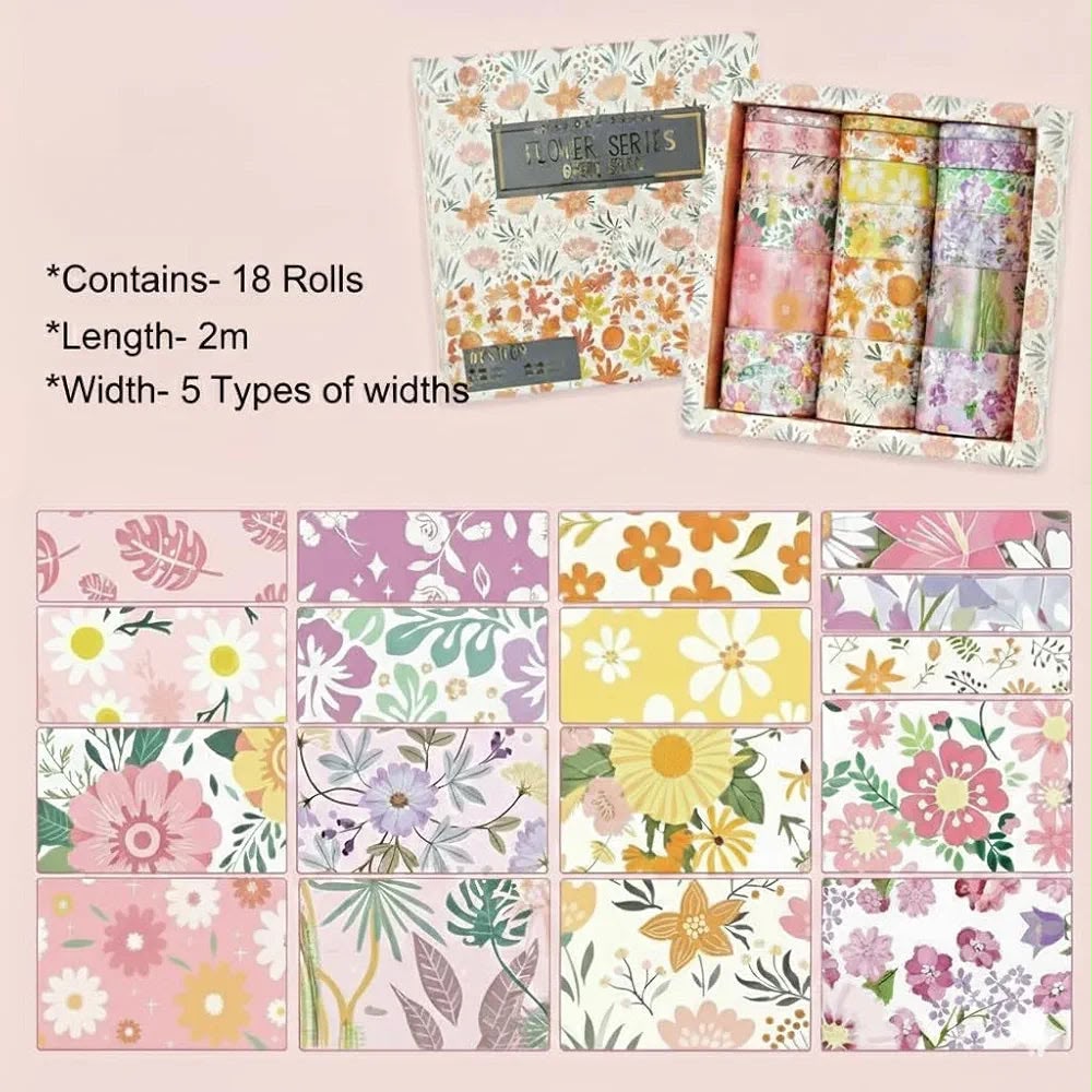Floral Series - Washi tape box