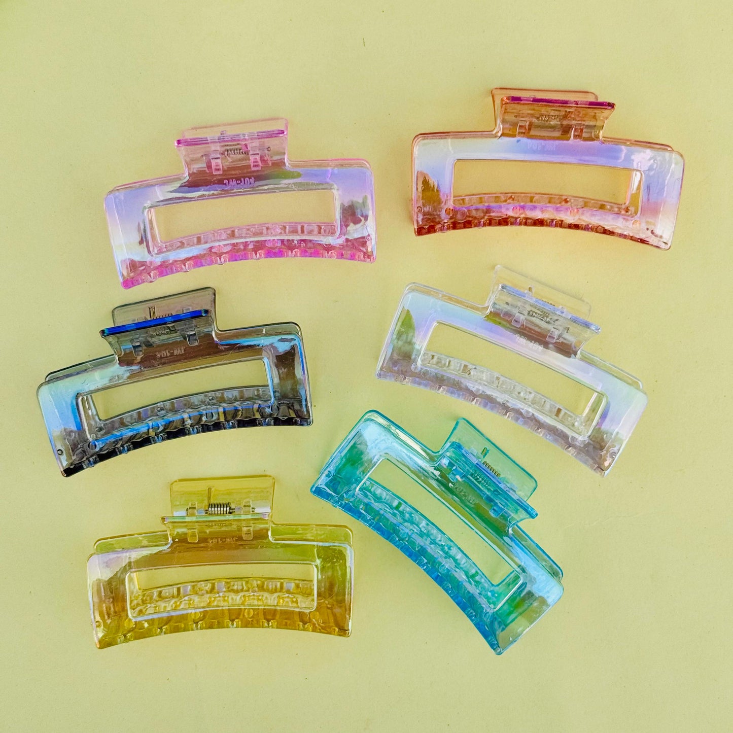 Holographic Rectangular - Hair Claw