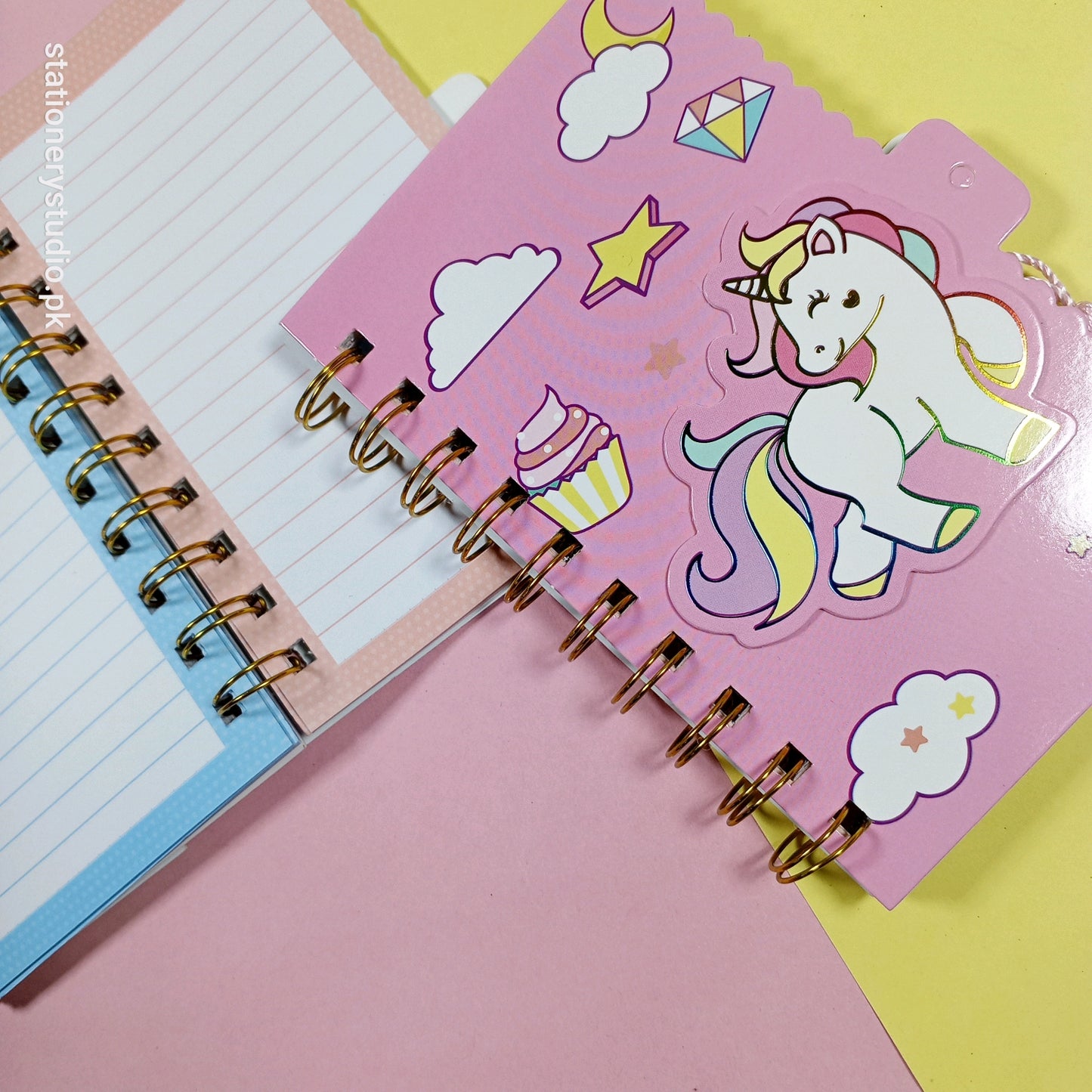 PINK UNICORN SPIRAL JOURNAL