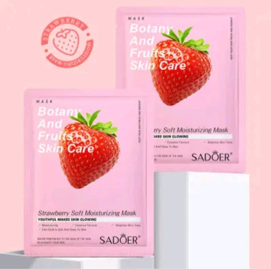 SADOER STRAWBERRY FACE SHEET MASK