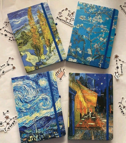 VINCENT VAN-GOGH PAINTING GOLD FOILED - NOTEBOOK JOURNAL