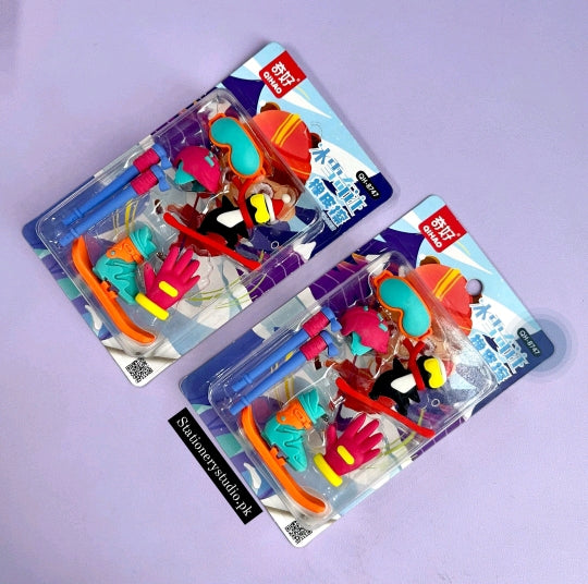 ICE & SNOW ERASER - SET