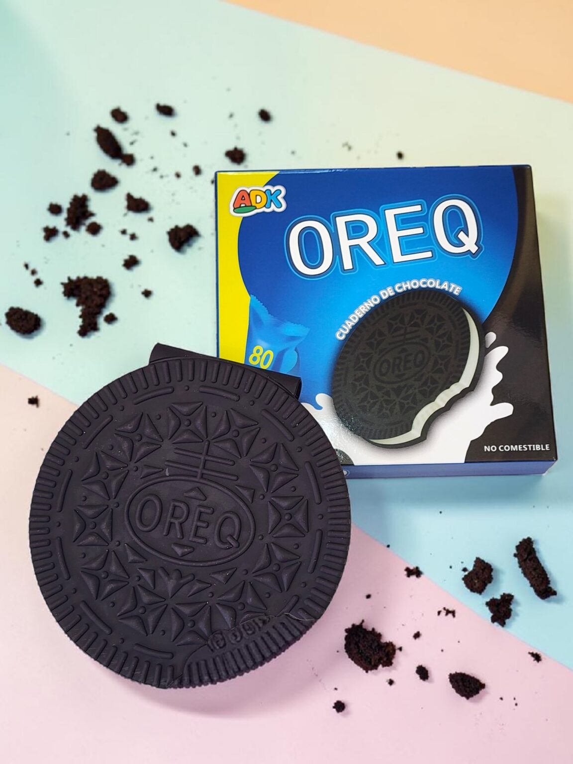 Oreo Cookie Scented Notebook - Chocolate Sandwich Cookie Design