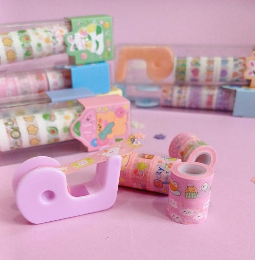 CUTE BEAR SERIES WASHI TAPE SET