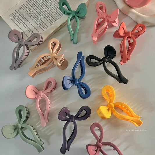Bow Hair Claws - Set of 3