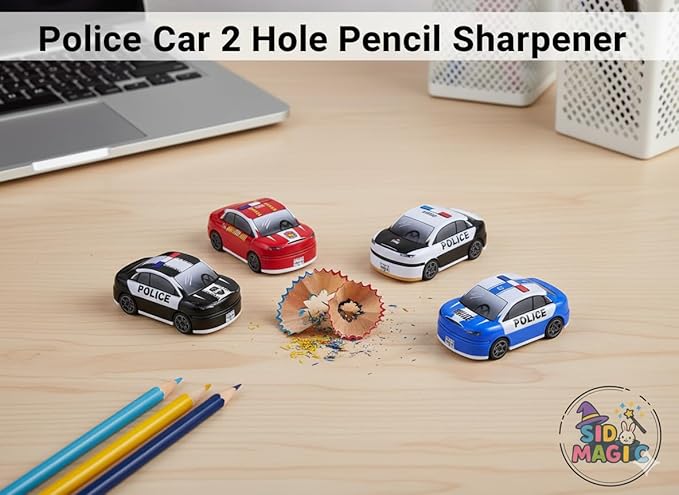 Police Car - Double hole Sharpener