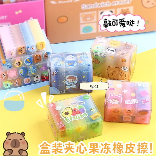 Panda & Bear Infinity Eraser - Pack of 6