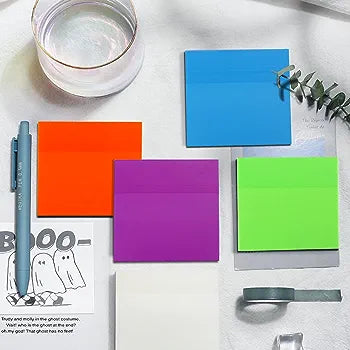 COLORED TRANSLUCENT TRANSPARENT STICKY NOTE