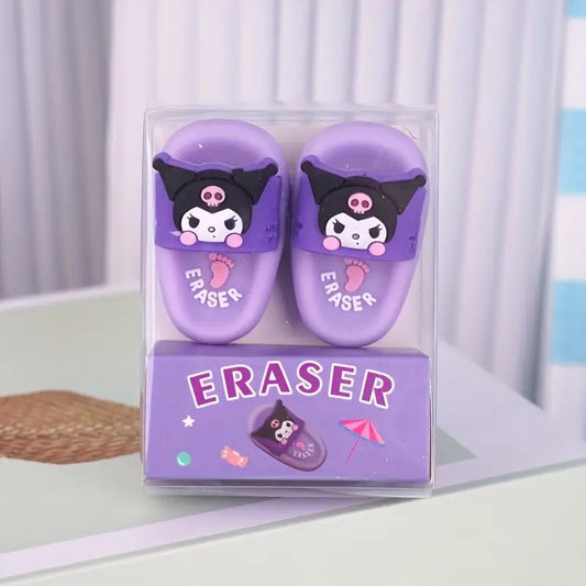 Kuromi Slipper Eraser - Set of 2