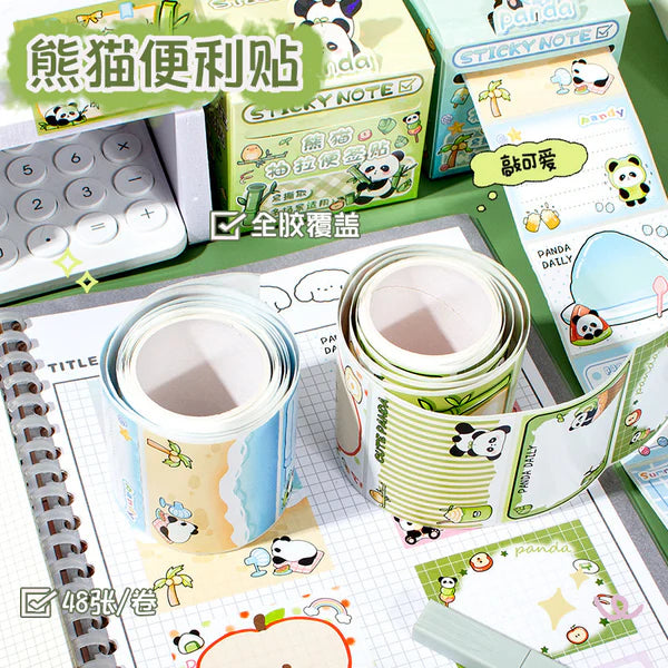 Panda Peel Off - Sticky Note Roll