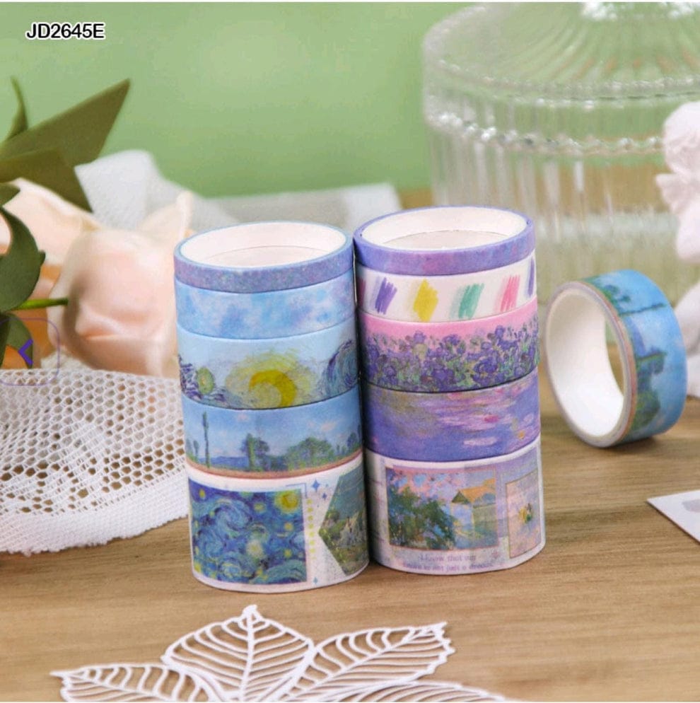 AESTHETIC SCENIC - WASHI TAPE SET OF 10 - STATIONERYSTUDIO