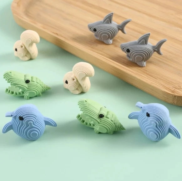 ANIMAL 3D - ERASER - STATIONERYSTUDIO