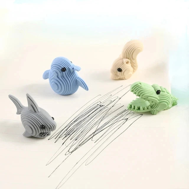 ANIMAL 3D - ERASER - STATIONERYSTUDIO