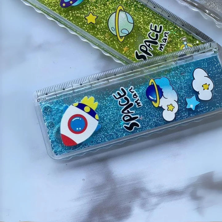 Astronaut Space Boy Glitter Water - Ruler