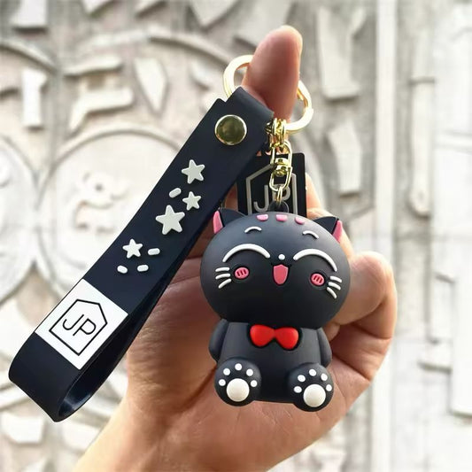 Black Cat Gold - Keyring