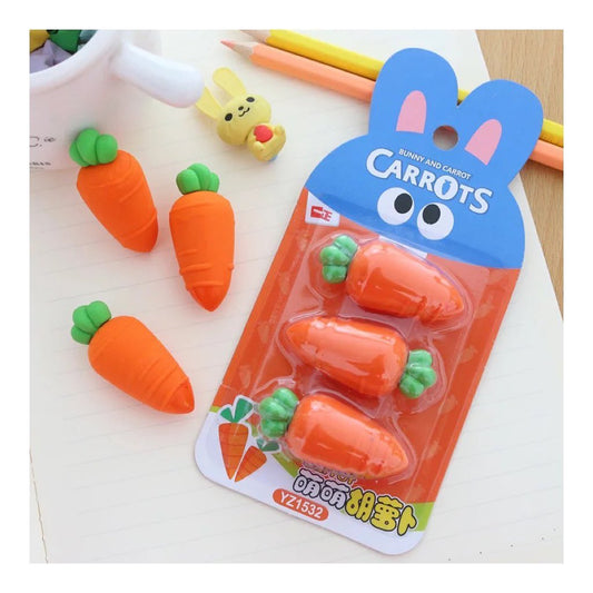 Bunny Carrot Eraser - STATIONERYSTUDIO