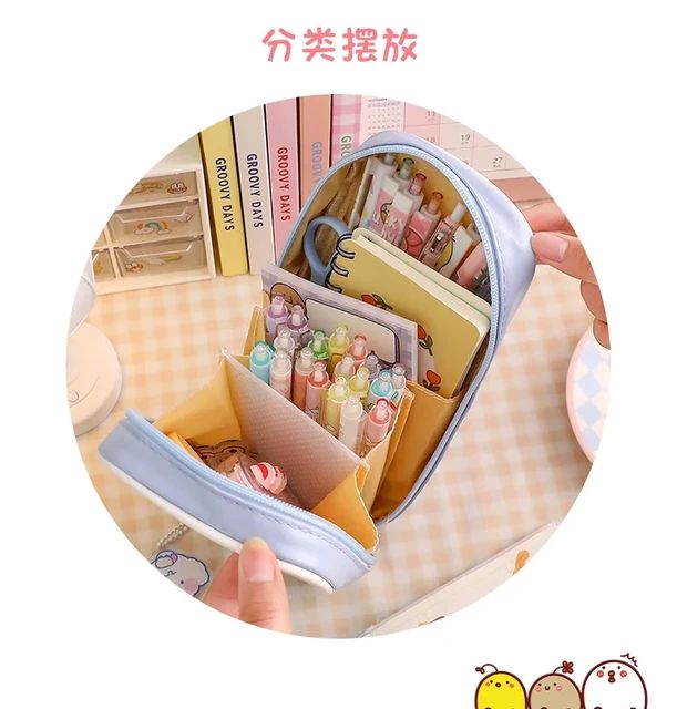 Bunny Pink Stationery Organizer - Pouch