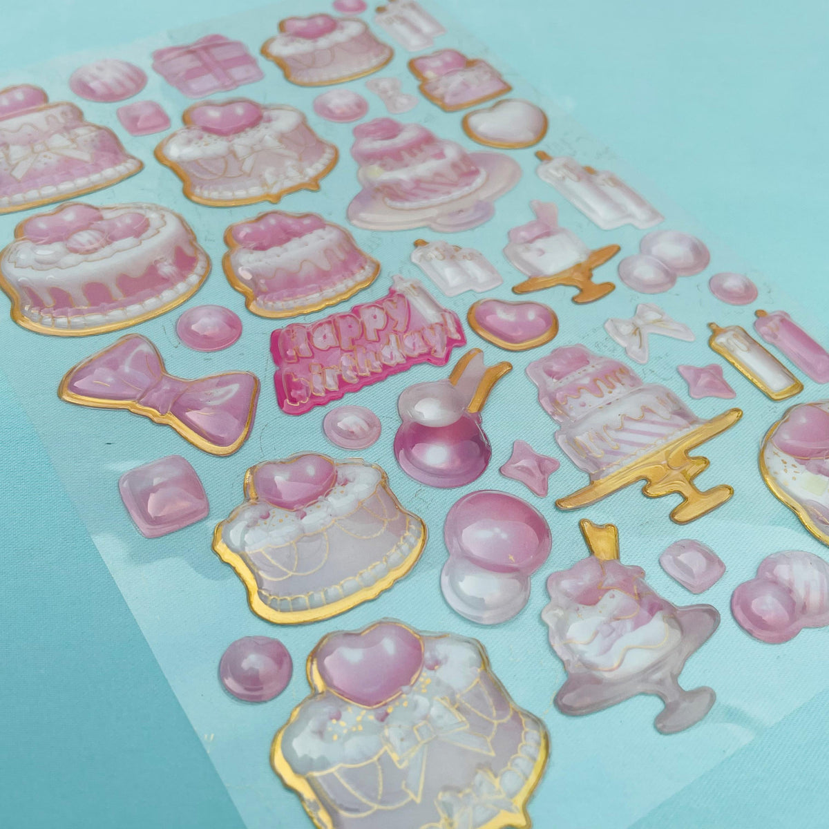 One Cake Sticker CAKE - STICKER SHEET - STATIONERYSTUDIO